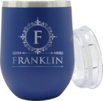 Personalized 12oz Stainless Steel Wine Tumblers with Custom Laser Engrave - Image 5