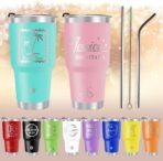Personalized Tumbler with Engraved Text Name, Custom Double Wall Insulated 30oz Tumbler - Image 3