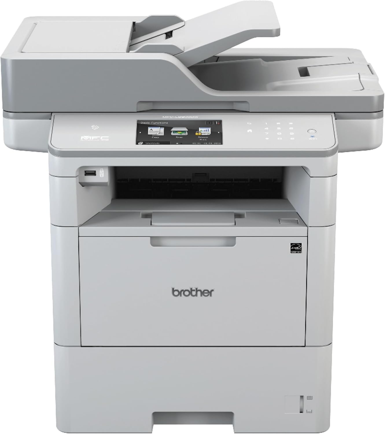 Brother 6900 Front Brother MFC-L6900DW 52 PPM 1200 x 1200 dpi Monochrome Multifunction Laser Printer - Image 1