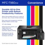Brother INKvestment Tank 980 Wireless and Ethernet Color Inkjet All-in-One Printer - Image 5