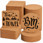 Coasters for Laser Engraving, GOH DODD Thicken Absorbent Mats Blank Coasters