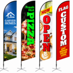 Custom 7ft Flag for Outdoor, Personalized Feather Flags Banner