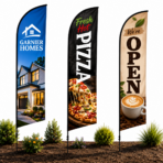 Custom 12ft Flag for Outdoor, Personalized Feather Flags Banner