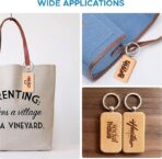 Customized Wooden Keychain Blanks, Engraved Wood Key Chain - Image 2