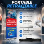Custom Retractable Banner with Aluminum Stand, Personalized Pop up Banners - Image 4