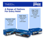 Brother TN830XL Black High Yield Toner Cartridge, Print Up to 3,000 Pages - Image 4