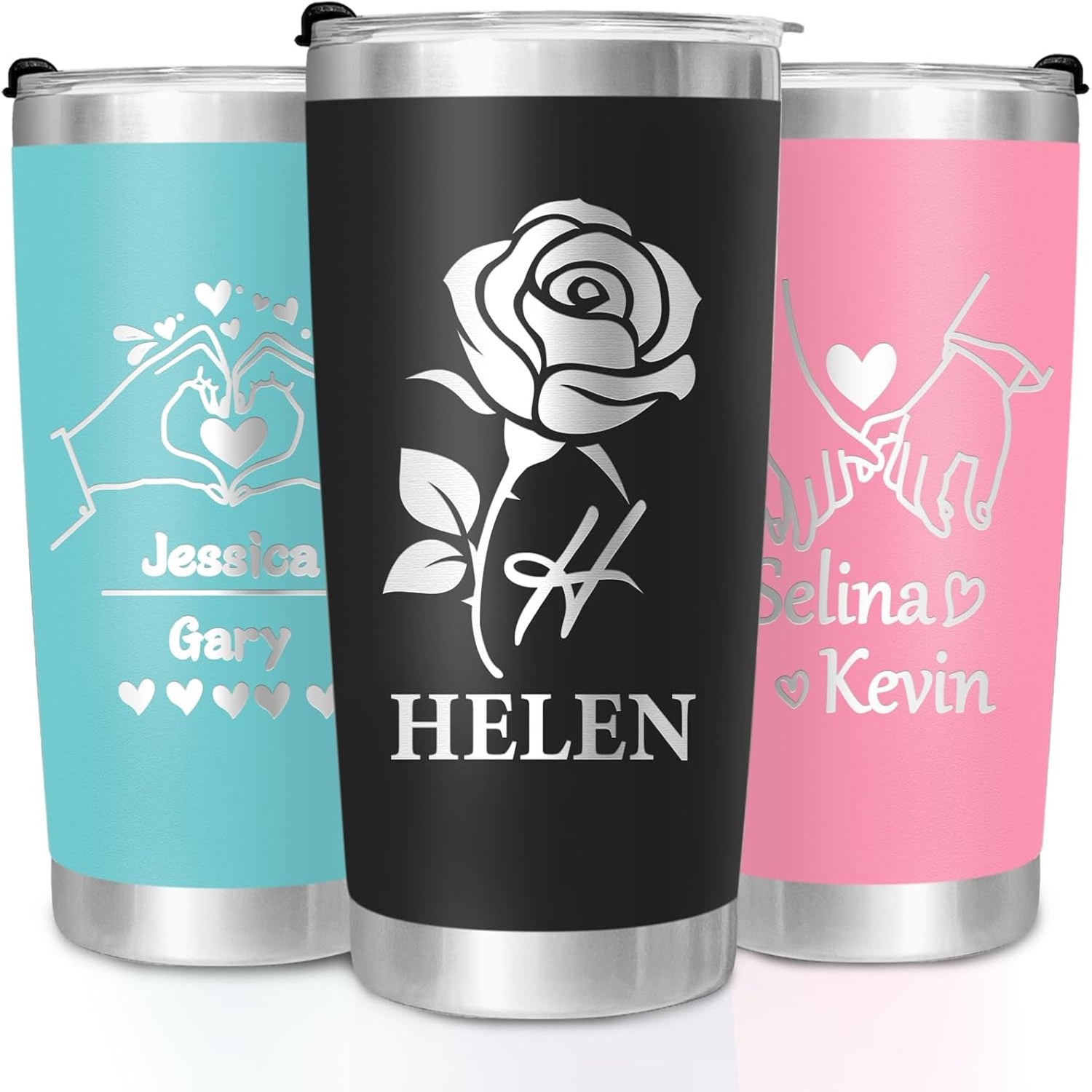 Tumblers 1 Personalized Tumbler Custom Laser Engrave with 20 Oz Stainless Steel - Image 1
