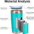 Personalized Tumbler Custom Laser Engrave with 20 Oz Stainless Steel - Image 3