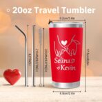 Personalized Tumbler Custom Laser Engrave with 20 Oz Stainless Steel - Image 2