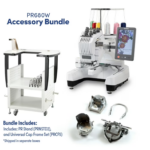 Brother Entrepreneur W PR680WBNDL 6-Needle Embroidery Machine with Stand and Universal Cap Frame Set