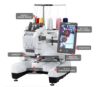 Brother Entrepreneur W PR680WBNDL 6-Needle Embroidery Machine with Stand and Universal Cap Frame Set - Image 2